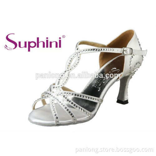 White party/ wedding shoe dress shoe with crystal 283